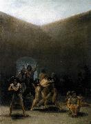 Francisco de Goya The Yard of a Madhouse oil painting on canvas